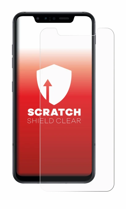 Image de l'appareil LG G8s ThinQ avec une grande variété de protections d'écran.