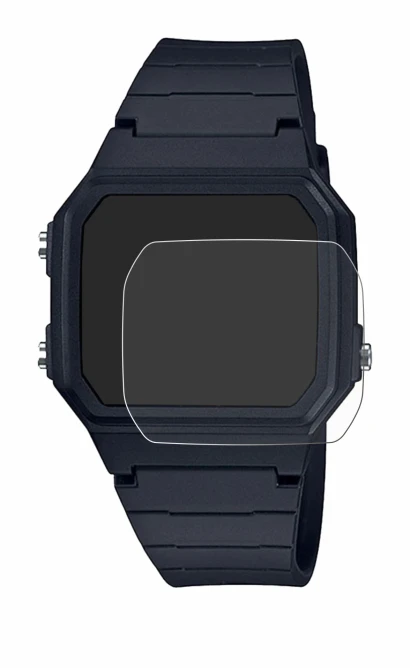 Image de l'appareil Casio Unisex F-91W avec une grande variété de protections d'écran.