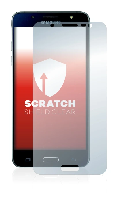 Image de l'appareil Samsung Galaxy J5 2016 avec une grande variété de protections d'écran.