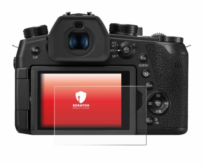 Image de l'appareil Panasonic Lumix DC-FZ1000 II avec une grande variété de protections d'écran.
