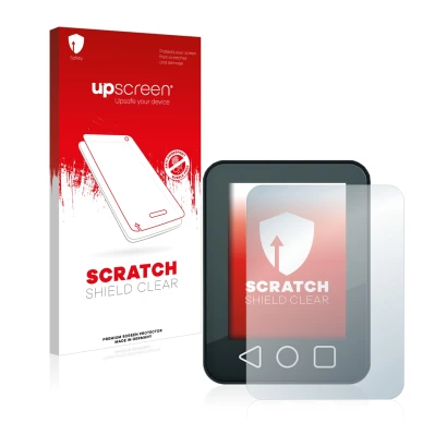 Face avant d’un emballage produit avec le logo de la marque upscreen. À côté, l’appareil Neodrives neoMMI Z20c est représenté
