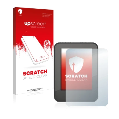 Face avant d’un emballage produit avec le logo de la marque upscreen. À côté, l’appareil Neodrives neoMMI Z20 est représenté a