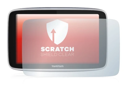 Image de l'appareil TomTom GO Premium X avec une grande variété de protections d'écran.