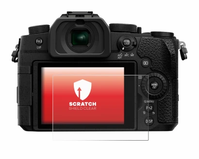 Image de l'appareil Panasonic Lumix DC-G91 avec une grande variété de protections d'écran.