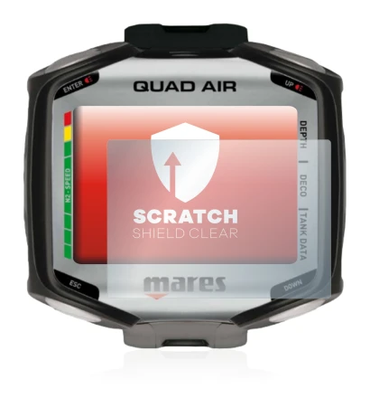 Image de l'appareil Mares Quad Air avec une grande variété de protections d'écran.
