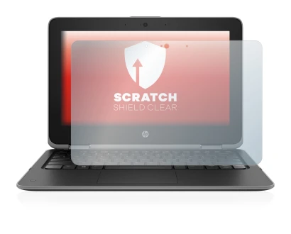 Image de l'appareil HP ProBook x360 11 G3 avec une grande variété de protections d'écran.