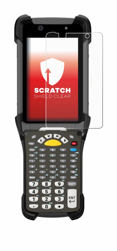 Image de l'appareil Zebra MC9300 avec une grande variété de protections d'écran.