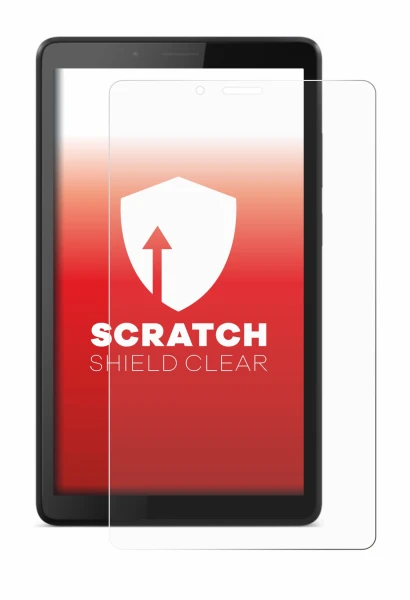 Image de l'appareil Lenovo Tab M7 avec une grande variété de protections d'écran.