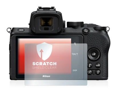 Image de l'appareil Nikon Z 50 avec une grande variété de protections d'écran.
