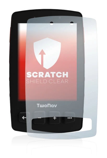 Image de l'appareil TwoNav Trail 2 avec une grande variété de protections d'écran.