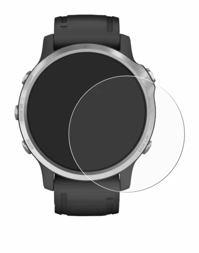 Image de l'appareil Garmin Fenix 6S avec une grande variété de protections d'écran.