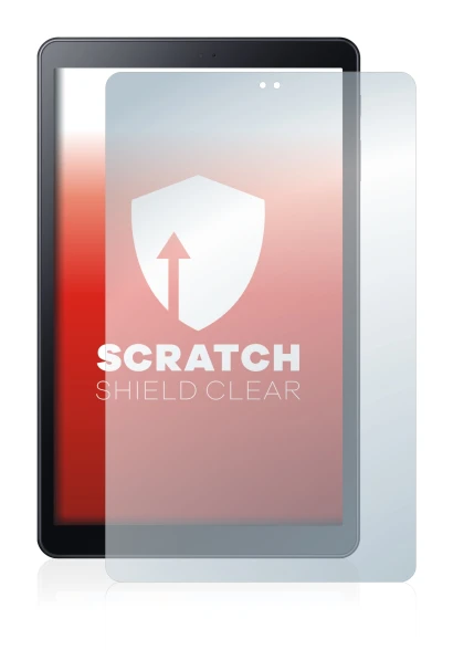 Image de l'appareil Samsung Galaxy Tab A 10.5 WiFi 2018 avec une grande variété de protections d'écran.