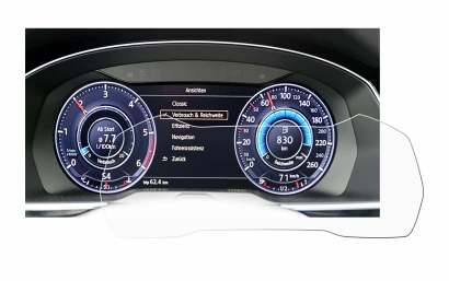 Image de l'appareil Volkswagen Passat Active Info Cockpit 12.3" avec une grande variété de protections d'écran.