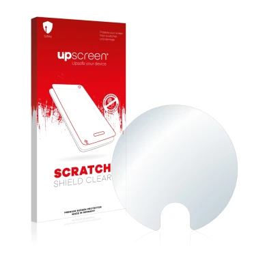 Face avant d’un emballage produit avec le logo de la marque upscreen. À côté, l’appareil Dyson V11 Absolute Pro est représenté