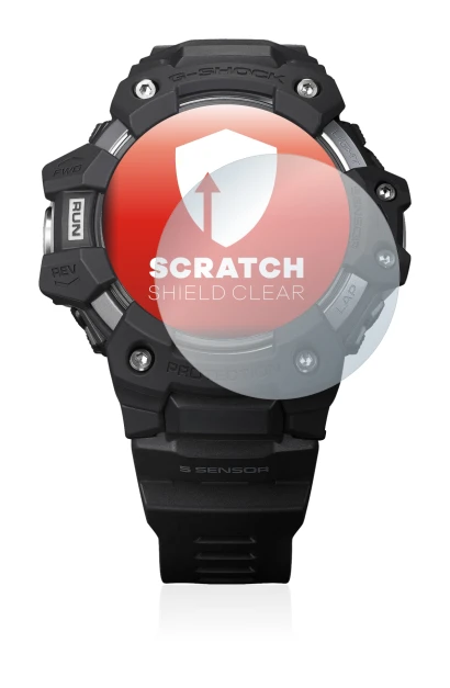 Image de l'appareil Casio G-Shock GBD-H1000 avec une grande variété de protections d'écran.