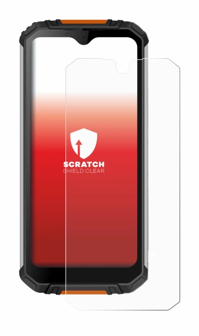 Image de l'appareil Oukitel WP6 avec une grande variété de protections d'écran.