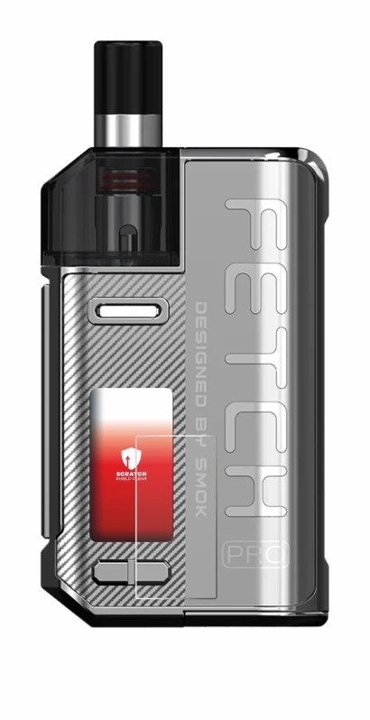 Image de l'appareil Smok Fetch 80W Pro avec une grande variété de protections d'écran.