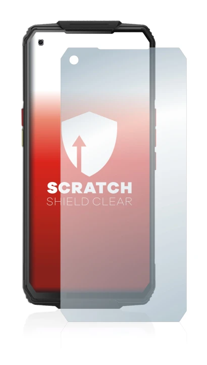 Image de l'appareil Oukitel WP7 avec une grande variété de protections d'écran.