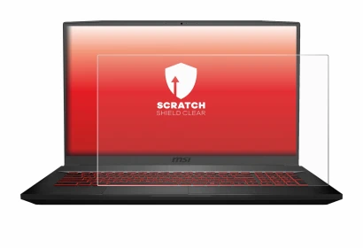 Image de l'appareil MSI GF75 10SDR-234 avec une grande variété de protections d'écran.