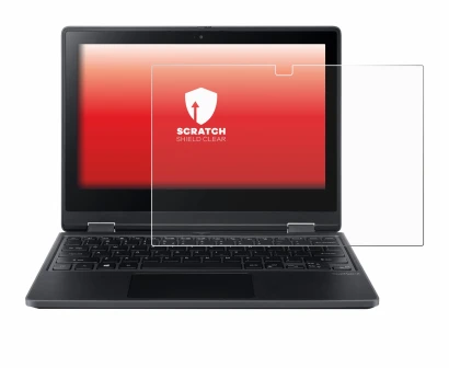 Image de l'appareil Acer TravelMate Spin B3 avec une grande variété de protections d'écran.