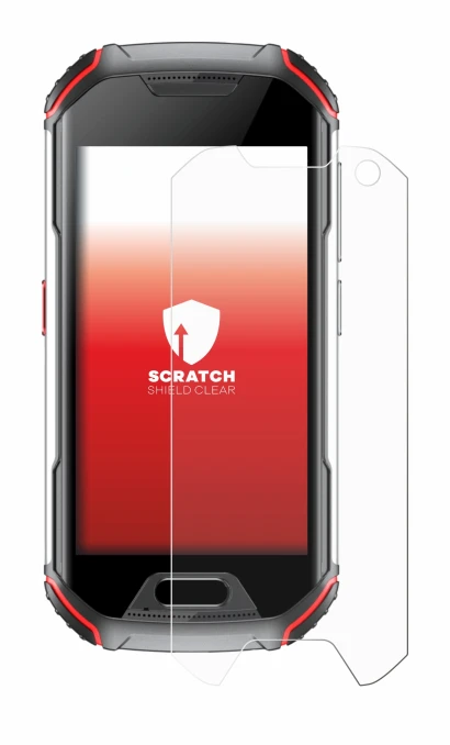 Image de l'appareil Unihertz Atom L avec une grande variété de protections d'écran.