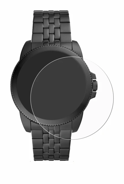 Image de l'appareil Fossil Gen 5E avec une grande variété de protections d'écran.