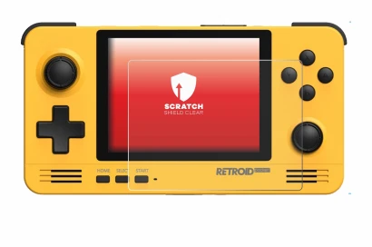 Image de l'appareil Retroid Pocket 2 avec une grande variété de protections d'écran.