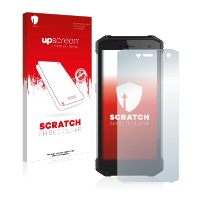Face avant d’un emballage produit avec le logo de la marque upscreen. À côté, l’appareil Hammer Energy 2 est représenté avec l