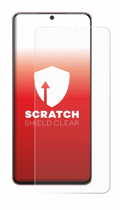 Image de l'appareil Samsung Galaxy S21 Plus 5G avec une grande variété de protections d'écran.