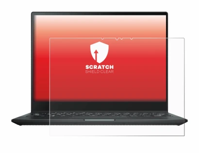 Image de l'appareil ASUS Rog Flow X13 2022 avec une grande variété de protections d'écran.