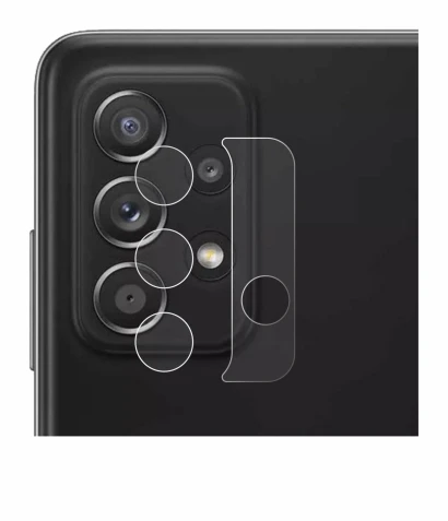 Image de l'appareil Samsung Galaxy A52 5G (Caméra UNIQUEMENT) avec une grande variété de protections d'écran.