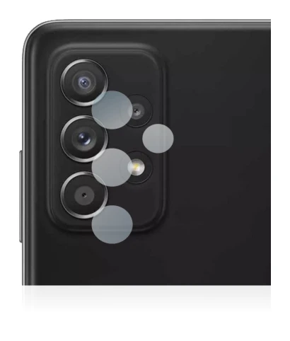 Image de l'appareil Samsung Galaxy A52 (Caméra UNIQUEMENT) avec une grande variété de protections d'écran.