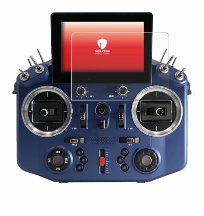 Image de l'appareil FrSky Horus X20 avec une grande variété de protections d'écran.
