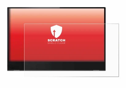 Image de l'appareil Lenovo ThinkVision M14t avec une grande variété de protections d'écran.