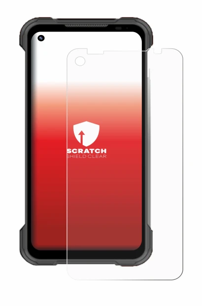 Image de l'appareil Doogee S97 Pro avec une grande variété de protections d'écran.