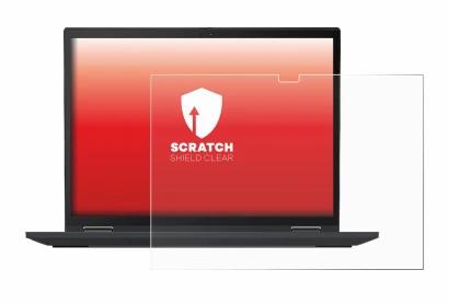 Image de l'appareil Lenovo ThinkPad X13 Yoga Gen 2 avec une grande variété de protections d'écran.