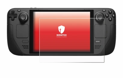 Image de l'appareil Valve Steam Deck avec une grande variété de protections d'écran.