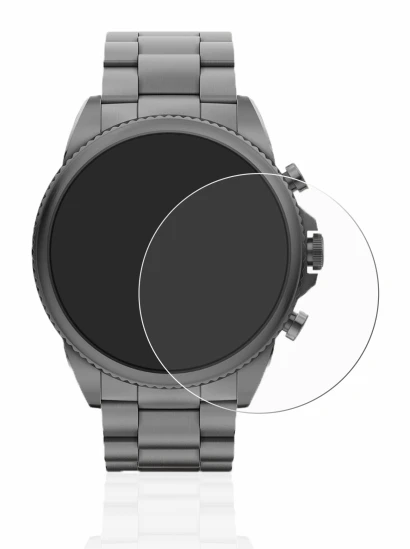 Image de l'appareil Fossil Gen 6 (44mm) avec une grande variété de protections d'écran.