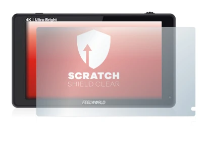 Image de l'appareil Feelworld LUT6S 6" avec une grande variété de protections d'écran.