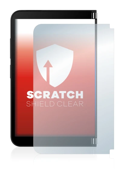 Image de l'appareil Microsoft Surface Duo 2 (Affichage externe) avec une grande variété de protections d'écran.