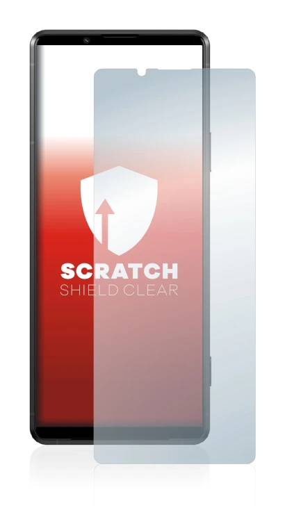 Image de l'appareil Sony Xperia Pro-I avec une grande variété de protections d'écran.