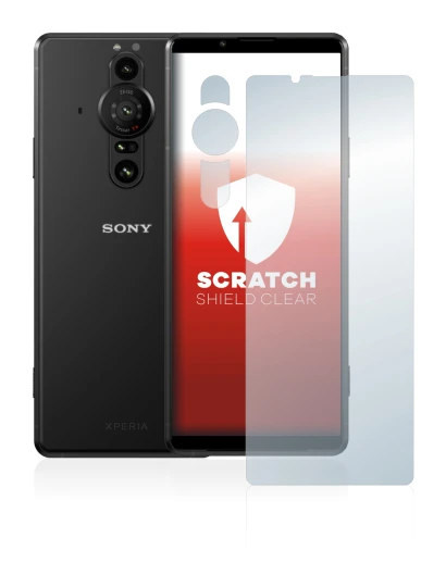 Image de l'appareil Sony Xperia Pro-I (Avant+Caméra) avec une grande variété de protections d'écran.
