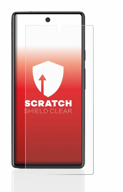 Image de l'appareil Google Pixel 6a avec une grande variété de protections d'écran.