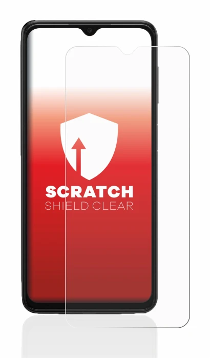 Image de l'appareil Samsung Galaxy A13 5G avec une grande variété de protections d'écran.