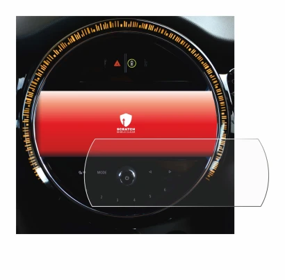 Image de l'appareil Mini Cooper 2021 Infotainment System 8.8" avec une grande variété de protections d'écran.
