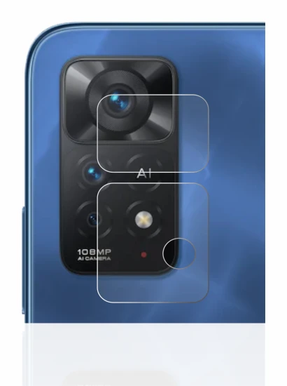 Image de l'appareil Xiaomi Redmi Note 11 Pro 5G (Caméra UNIQUEMENT) avec une grande variété de protections d'écran.