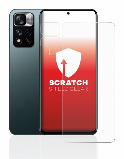 Image de l'appareil Xiaomi Redmi Note 11 Pro+ 5G (Avant+Caméra) avec une grande variété de protections d'écran.
