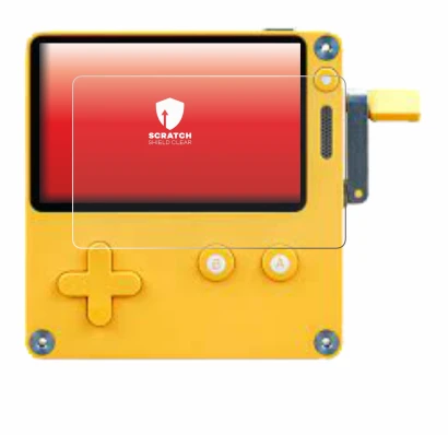 Image de l'appareil Panic Playdate avec une grande variété de protections d'écran.