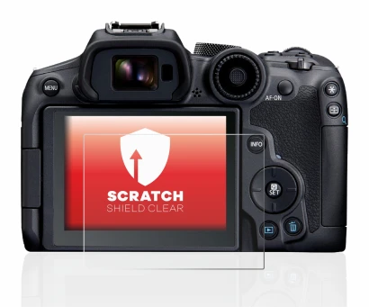 Image de l'appareil Canon EOS R7 avec une grande variété de protections d'écran.