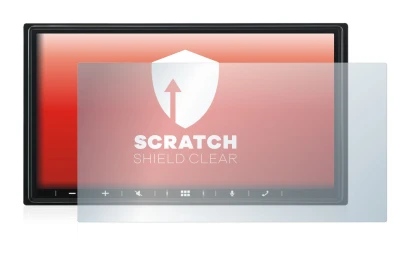 Image de l'appareil Alpine iLX-W690D avec une grande variété de protections d'écran.